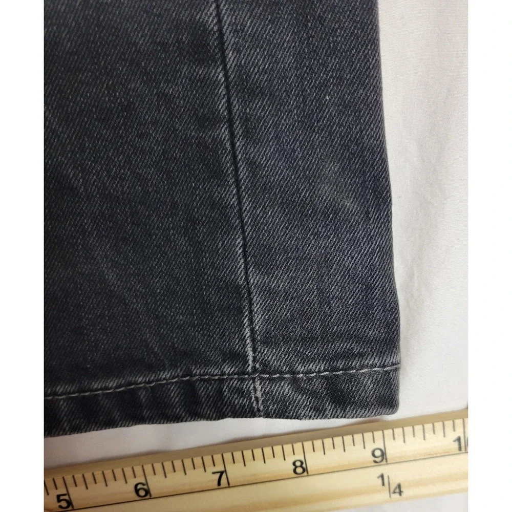 Levis 569 Loose Straight Fit Jeans Mens 36x29 Faded Black Denim Pants 00569-0199
